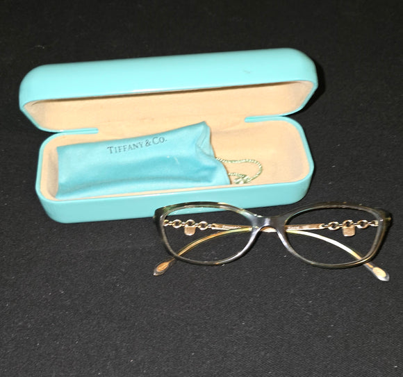 Tiffany and Company Glasses Frames Only with inscription and Tiffany Lock MINT DISPLAY
