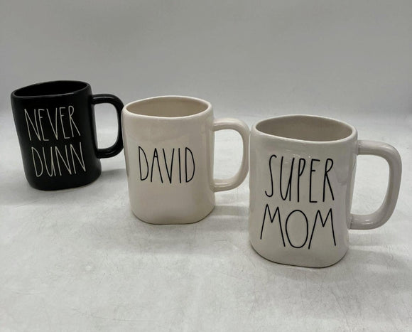 Rae Dunn: Family Mug Set Coffee Set 