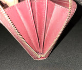 Kate Spade Wellesley Zip Around Burgundy Wine Textured Wallet Organizer Clutch BNWT