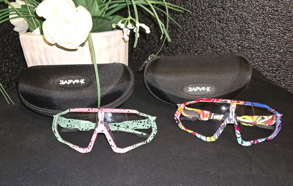 Kapvoe BUY 1 GET 1 FREE Sport Cycling Sunglasses Shades with Cases DISPLAY