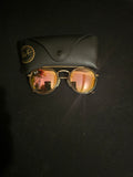 Ray-Ban Unisex Sunglasses RB3647N Round Gold Frame Copper Lenses 51mm DISPLAY