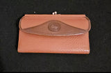 Dooney Bourke Vintage AWL Kisslock Ckbk Wallet Organizer Clutch  MINT