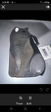 Coach 65754 Special Edition Fox Black, Silver and Grey Leather Suede Coin Case Wristlet Collectible
