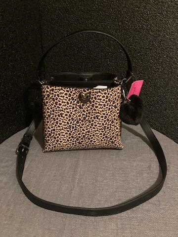 Betsey Johnson Leopard Bucket Bag