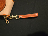 Dooney Bourke Vintage AWL Nubuck British Tan Wristlet Coin Purse BNWOT FLAWLESS