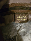 Abaco Vintage Leather Brass Tote Satchel Shoulderbag