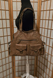 Abaco Vintage Leather Brass Tote Satchel Shoulderbag