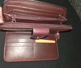 Vintage Floral Westrn HandTooled Leather Handbag Satchel Shoulderbag with Wallet