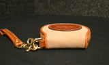 Dooney Bourke Vintage AWL Nubuck British Tan Wristlet Coin Purse BNWOT FLAWLESS