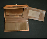Dooney Bourke Vintage AWL Kisslock Ckbk Wallet Organizer Clutch  MINT