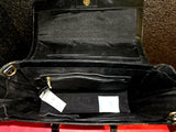 BCBGMAXARIA Paris Black Leather Satchel Attache Shoulderbag with Wallet